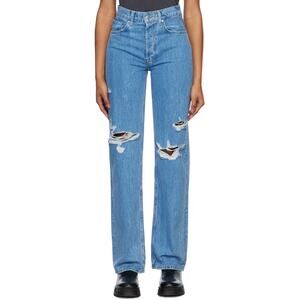Anine Bing Distressed Washed Blue Gio Denim Jeans Size 25